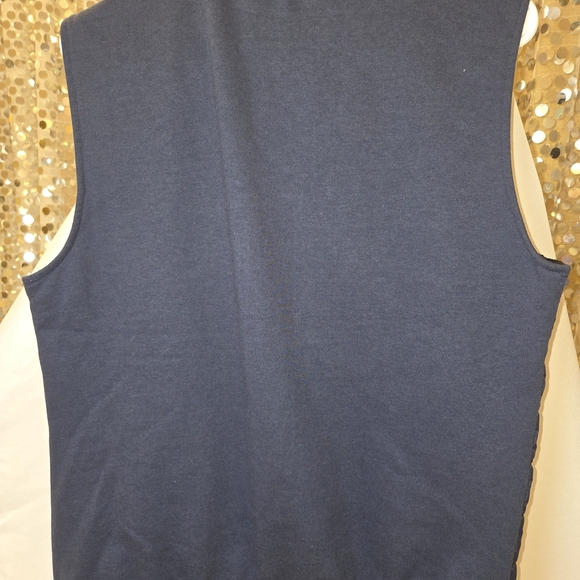 Zara Blue Quilted Vest with Stand-Up Collar - Picture 2 of 3